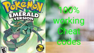 Gba pokemon emerald cheats